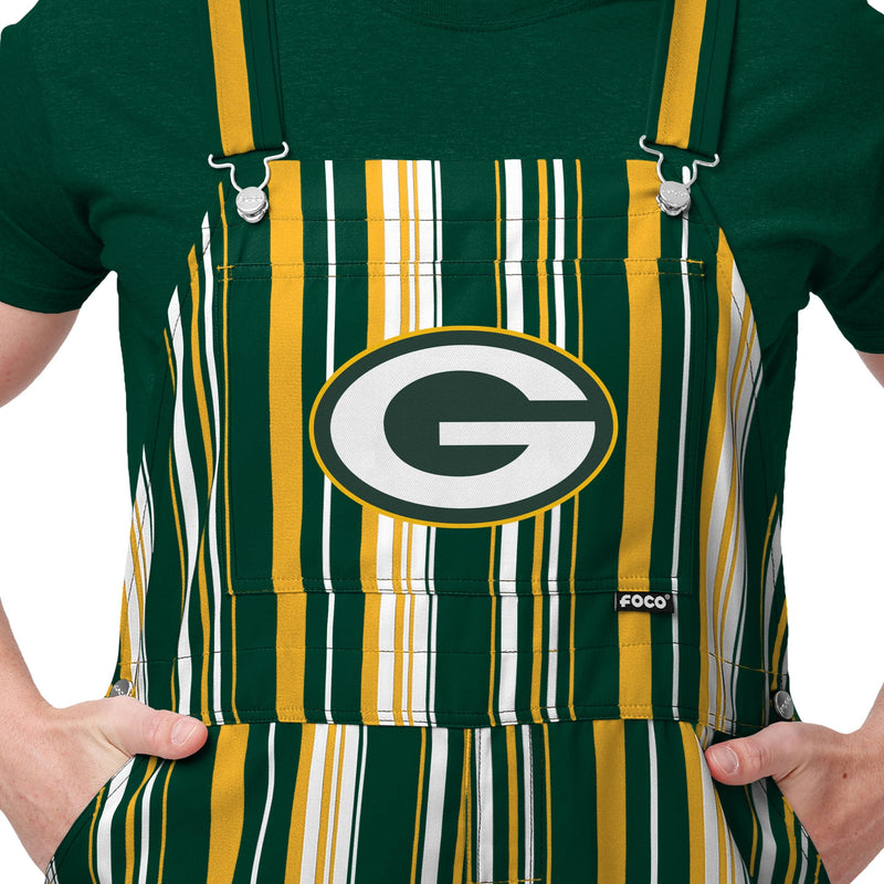 Green Bay Packers NFL Men's Zubaz Bib Overalls, Size Medium - New With Tags