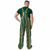 Green Bay Packers NFL Mens Hyper Stripe Bib Overalls