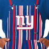 New York Giants NFL Mens Hyper Stripe Bib Overalls