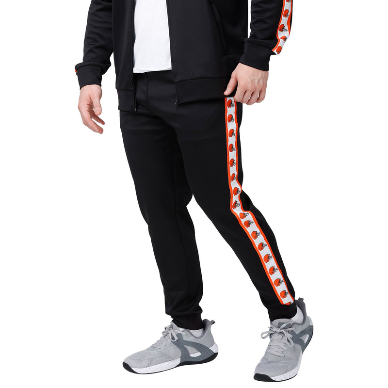 FOCO Cleveland Browns Stripe Logo Track Pants, Mens Size: XL