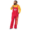 Kansas City Chiefs NFL Mens Solid Wordmark Bib Overalls