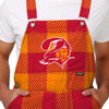 Tampa Bay Buccaneers NFL Mens Creamsicle Plaid Thematic Bib Overalls