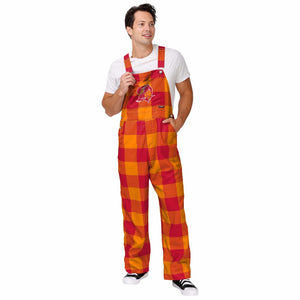 Tampa Bay Buccaneers NFL Mens Creamsicle Plaid Thematic Bib Overalls