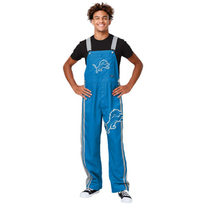 Detroit Lions NFL Mens Team Stripe Bib Overalls