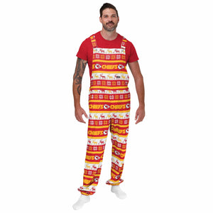 Kansas City Chiefs NFL Mens Ugly Home Gating Bib Overalls