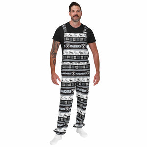 Las Vegas Raiders NFL Mens Ugly Home Gating Bib Overalls