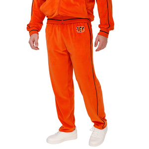 Cincinnati Bengals NFL Mens Orange Velour Pants