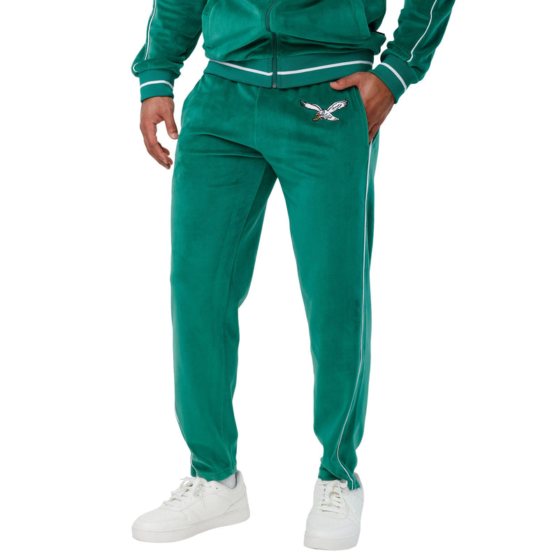 Mens Teal Velour Pants, Sweatpants