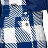 Los Angeles Dodgers MLB Womens Plaid Bib Overalls