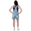 New York Yankees MLB Womens Big Logo Denim Bib Shortalls