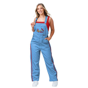 St Louis Cardinals Powder Blue MLB Womens Big Logo Bib Overalls