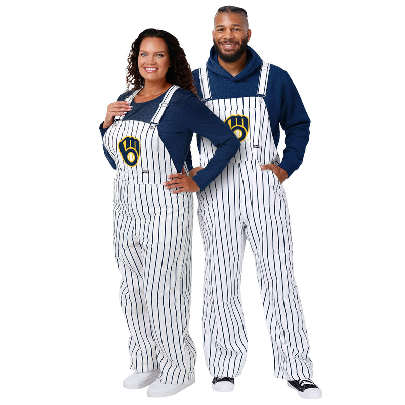 San Diego Padres Womens Pinstripe Bib Overalls - M in 2023