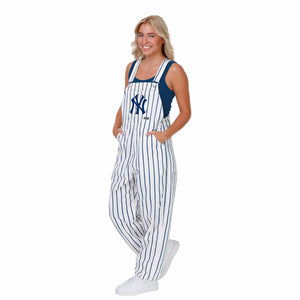 New York Yankees MLB Womens Pinstripe Bib Overalls