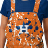 Houston Astros MLB Womens Paint Splatter Bib Overalls