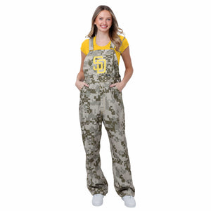 San Diego Padres MLB Womens Digital Camo Thematic Bib Overalls