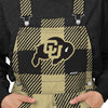 Colorado Buffaloes NCAA Womens Plaid Bib Overalls