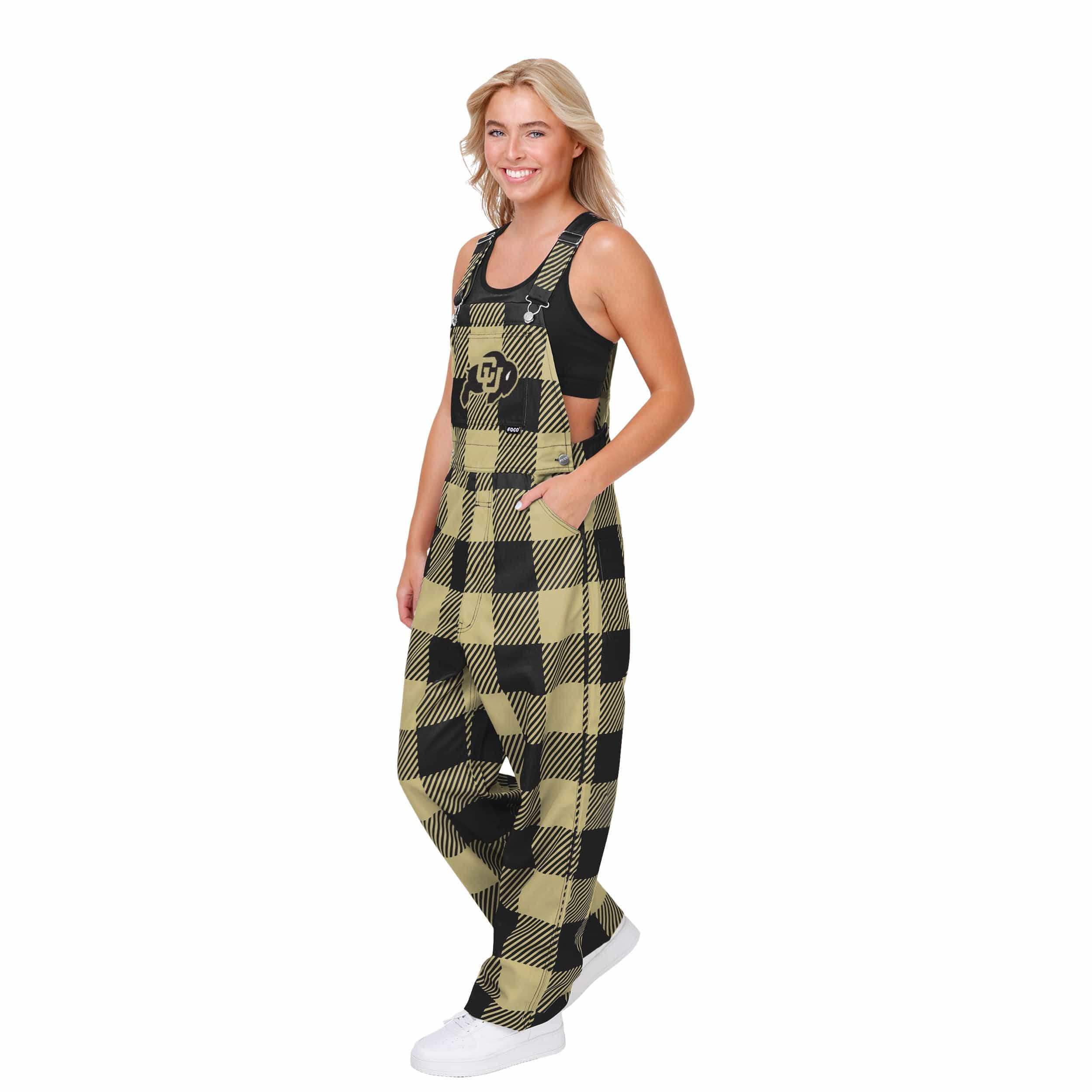 Baltimore Ravens Womens Plaid Bib Overalls in 2023