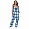 Duke Blue Devils NCAA Womens Plaid Bib Overalls