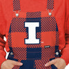 Illinois Fighting Illini NCAA Womens Plaid Bib Overalls