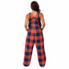 Illinois Fighting Illini NCAA Womens Plaid Bib Overalls