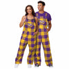 LSU Tigers NCAA Womens Plaid Bib Overalls