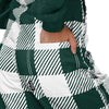 Michigan State Spartans NCAA Womens Plaid Bib Overalls