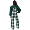 Michigan State Spartans NCAA Womens Plaid Bib Overalls