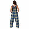 Navy Midshipmen NCAA Womens Plaid Bib Overalls