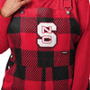 NC State Wolfpack NCAA Womens Plaid Bib Overalls