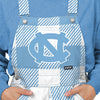 North Carolina Tar Heels NCAA Womens Plaid Bib Overalls