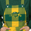 North Dakota State Bison NCAA Womens Plaid Bib Overalls