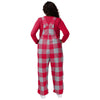 Ohio State Buckeyes NCAA Womens Plaid Bib Overalls