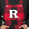 Rutgers Scarlet Knights NCAA Womens Plaid Bib Overalls