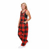 Texas Tech Red Raiders NCAA Womens Plaid Bib Overalls