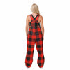 Texas Tech Red Raiders NCAA Womens Plaid Bib Overalls