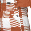 Texas Longhorns NCAA Womens Plaid Bib Overalls