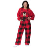 Maryland Terrapins NCAA Womens Plaid Bib Overalls