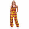 USC Trojans NCAA Womens Plaid Bib Overalls