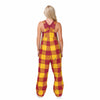 USC Trojans NCAA Womens Plaid Bib Overalls