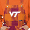 Virginia Tech Hokies NCAA Womens Plaid Bib Overalls