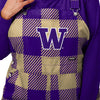 Washington Huskies NCAA Womens Plaid Bib Overalls