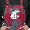 Washington State Cougars NCAA Womens Plaid Bib Overalls