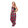 Washington State Cougars NCAA Womens Plaid Bib Overalls