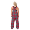 Washington State Cougars NCAA Womens Plaid Bib Overalls