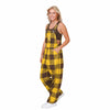 Wyoming Cowboys NCAA Womens Plaid Bib Overalls