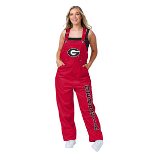 Georgia Bulldogs NCAA Womens Big Logo Bib Overalls