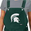 Michigan State Spartans NCAA Womens Big Logo Bib Overalls