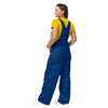 Michigan Wolverines NCAA Womens Big Logo Bib Overalls