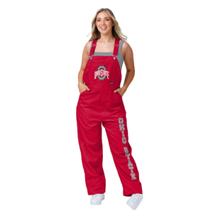 Ohio State Buckeyes NCAA Womens Big Logo Bib Overalls