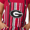 Georgia Bulldogs NCAA Womens Hyper Stripe Bib Overalls